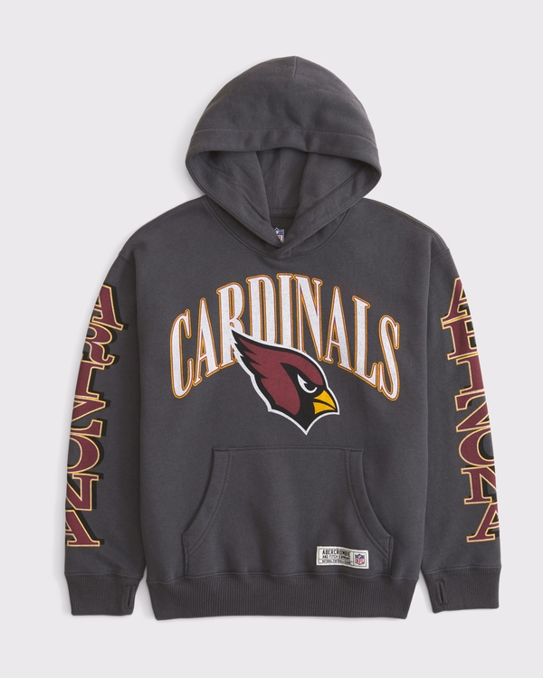kids arizona cardinals popover hoodie, Charcoal - Cardinals view 1