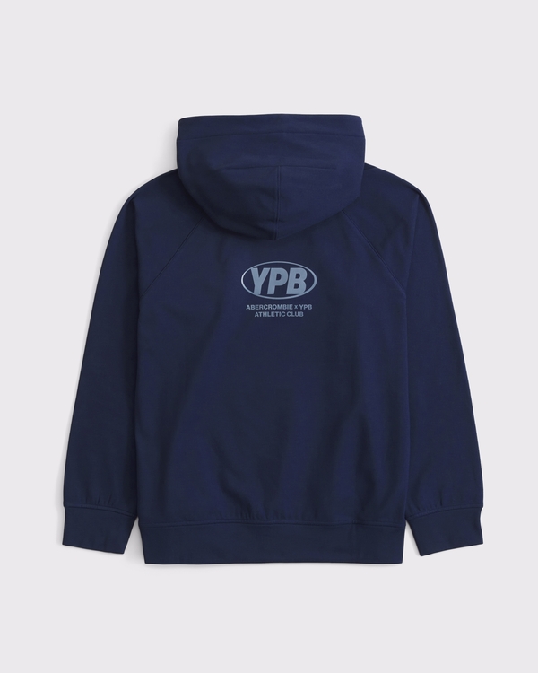 ypb performance logo hoodie, Dark Blue view 2