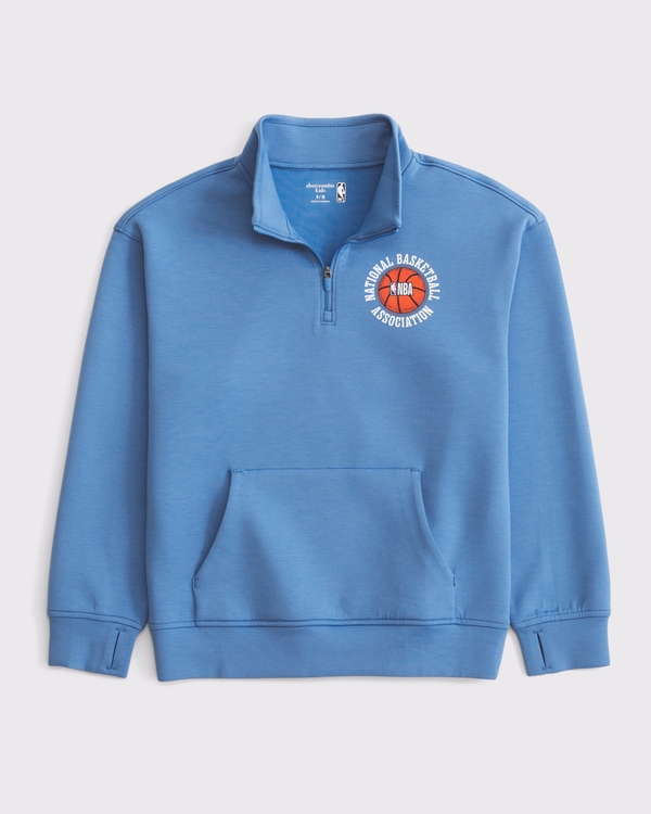 ypb nba neoknit quarter-zip sweatshirt, Blue view 2