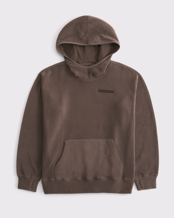 ypb fleece logo popover hoodie