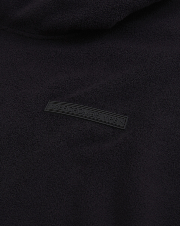 ypb fleece logo popover hoodie, Black view 2