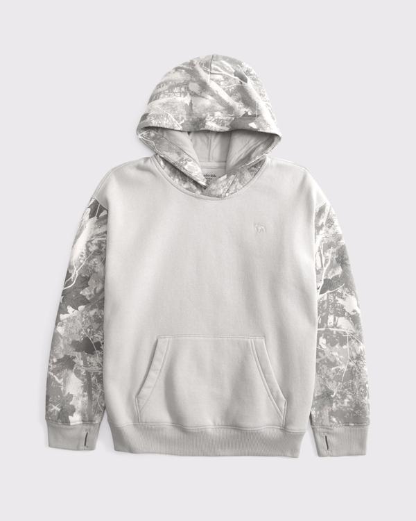 essential icon hoodie, Ash Camo view 1