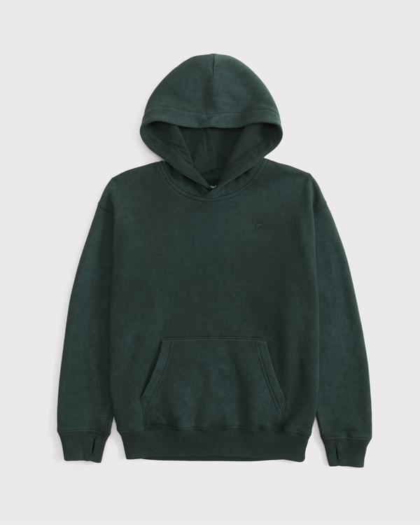essential icon hoodie, Dark Spruce Wash view 1