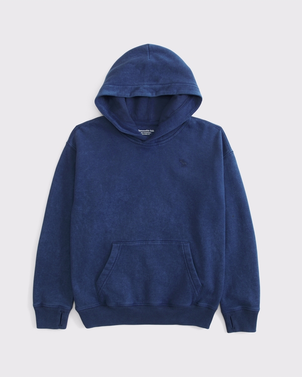 essential icon hoodie, Blue Wash view 1