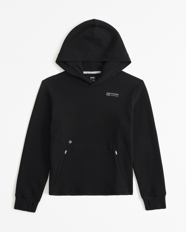 ypb restore active logo popover hoodie, Black