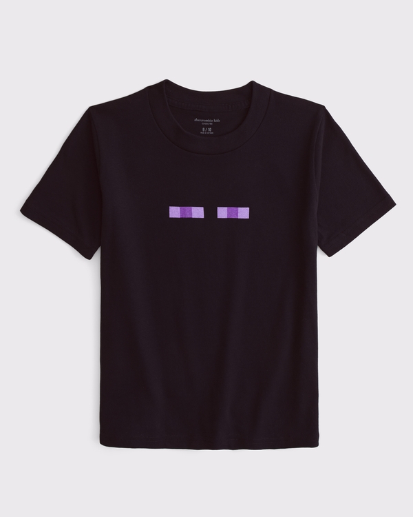 minecraft ender dragon graphic tee, Black view 2
