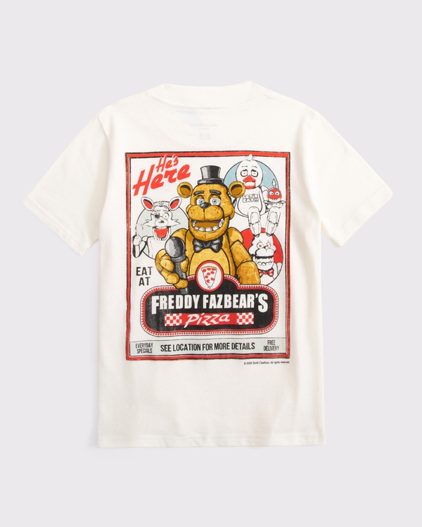 five nights at freddy's graphic tee, White view 1