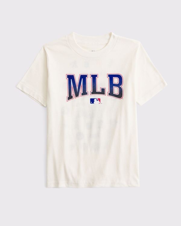 mlb graphic tee, Cream view 2