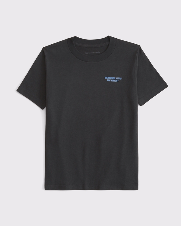 relaxed logo tee, Charcoal view 2