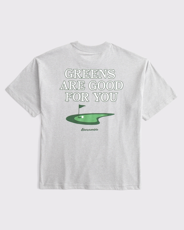 relaxed logo tee, Pale Gray Texture view 1