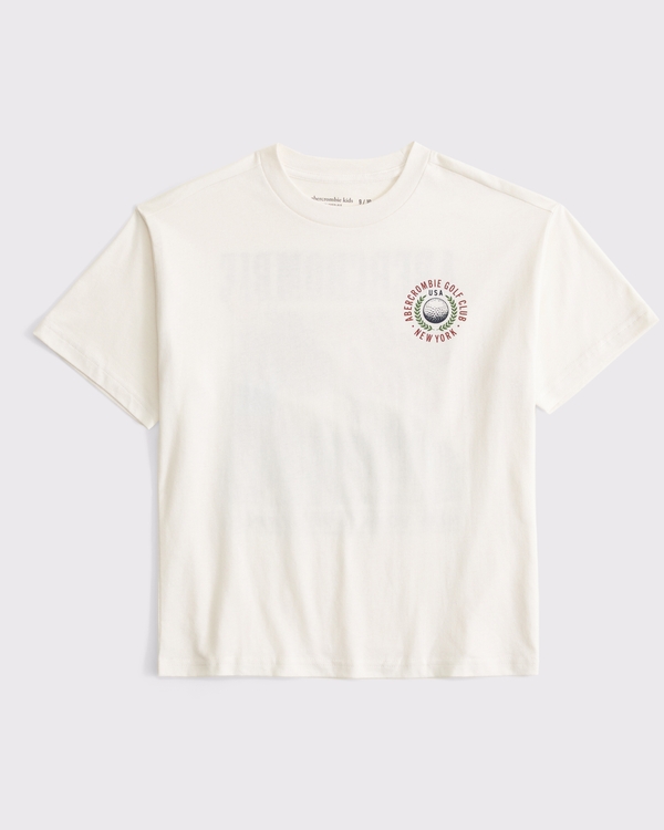 relaxed logo tee, Cream view 2