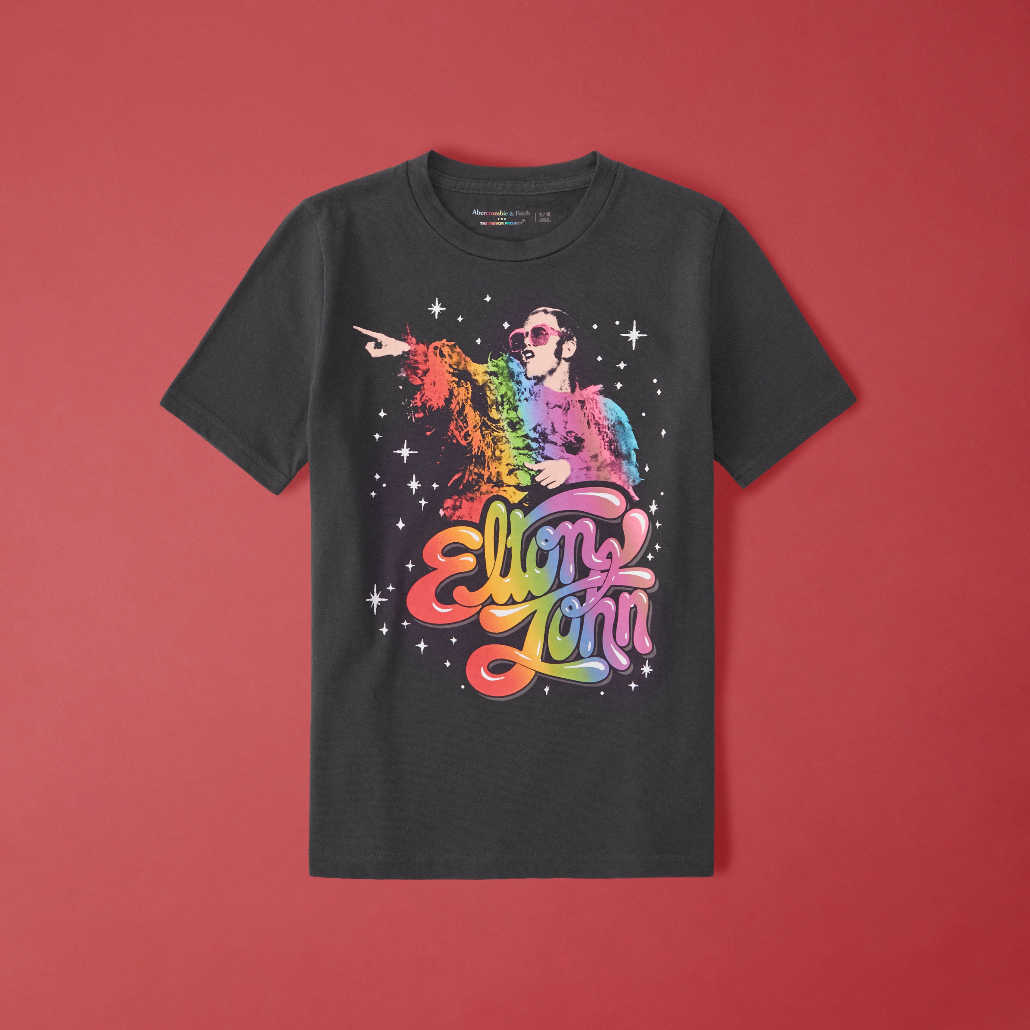 pride elton john graphic tee