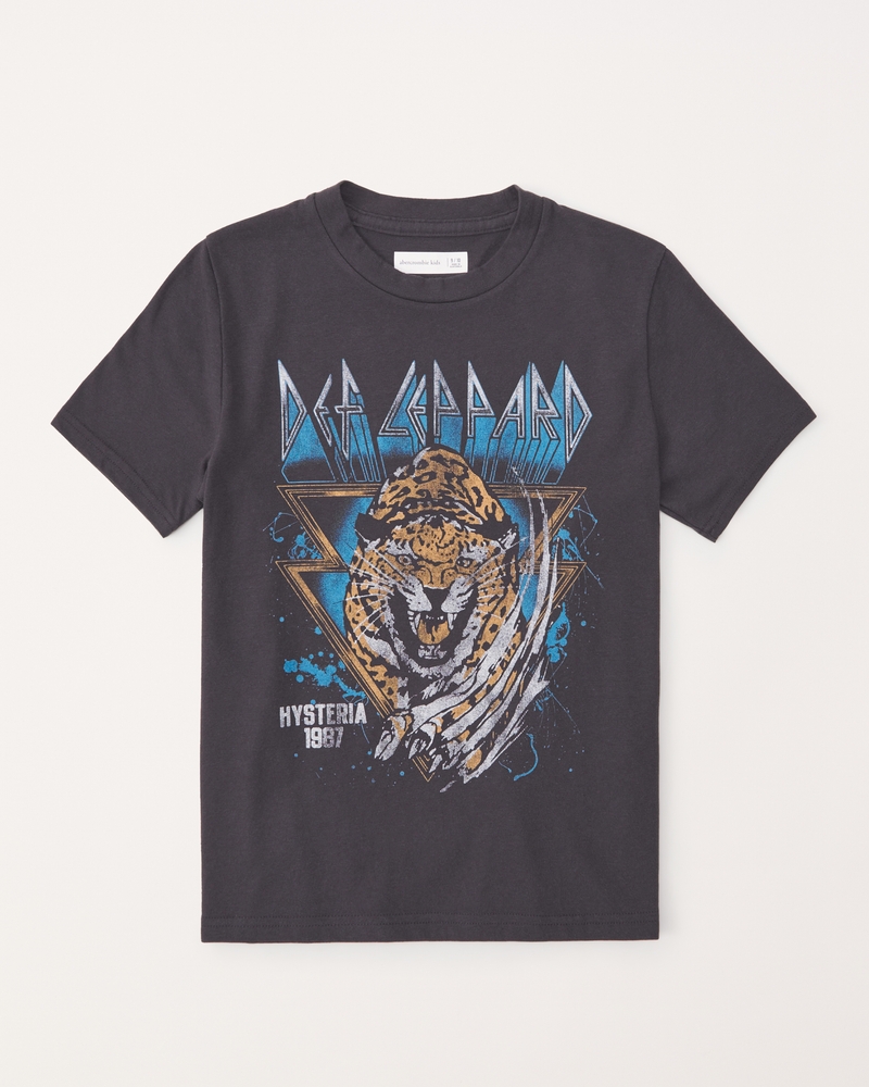 garçon T-shirt graphique Def Leppard | garçon liquidation