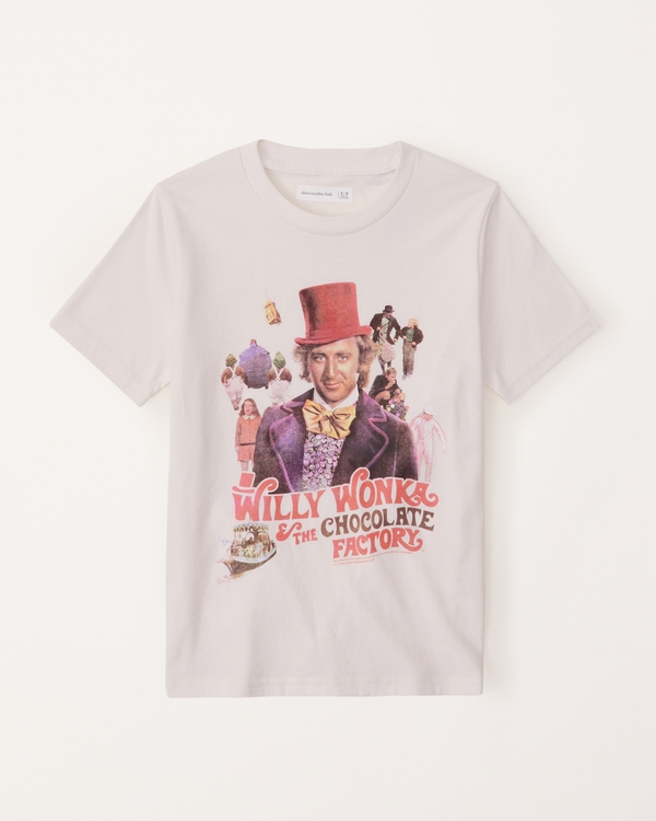 willy wonka graphic tee, Stone