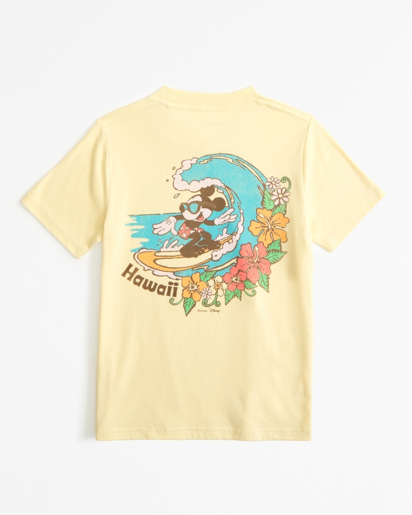 mickey mouse graphic tee, Yellow