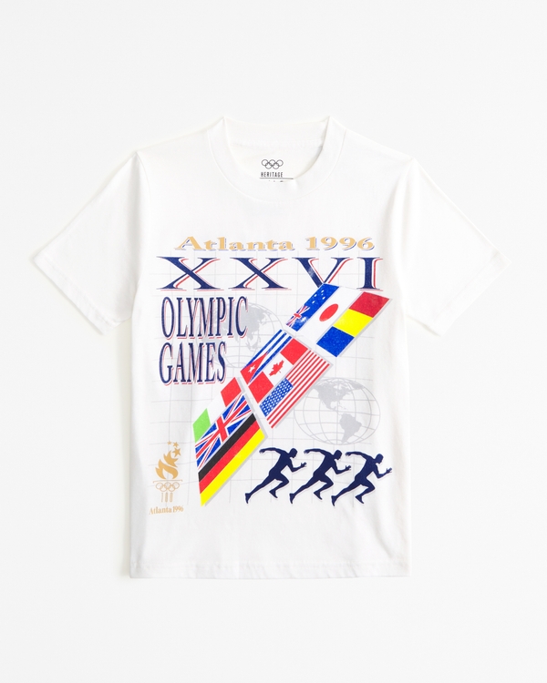 olympics graphic tee, White