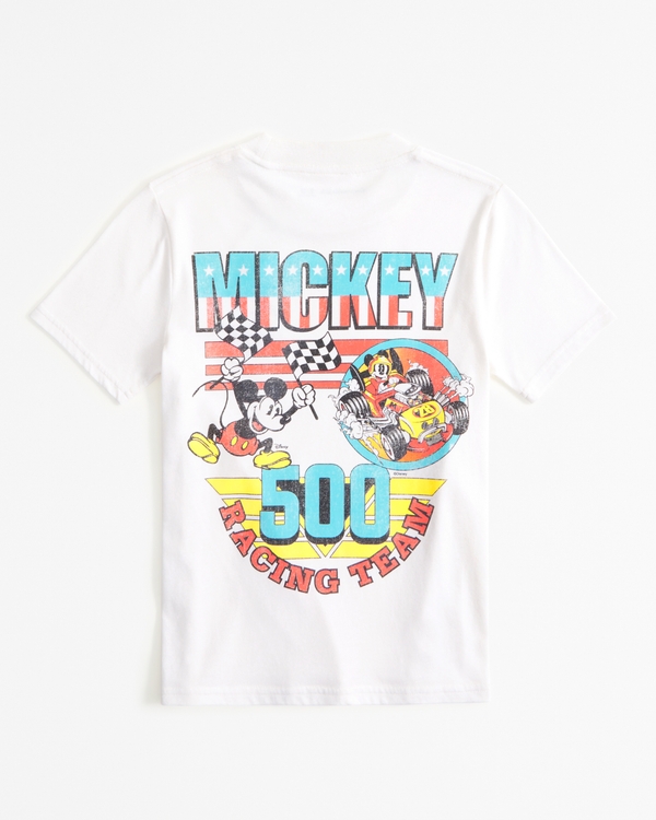 mickey mouse graphic tee, Cream