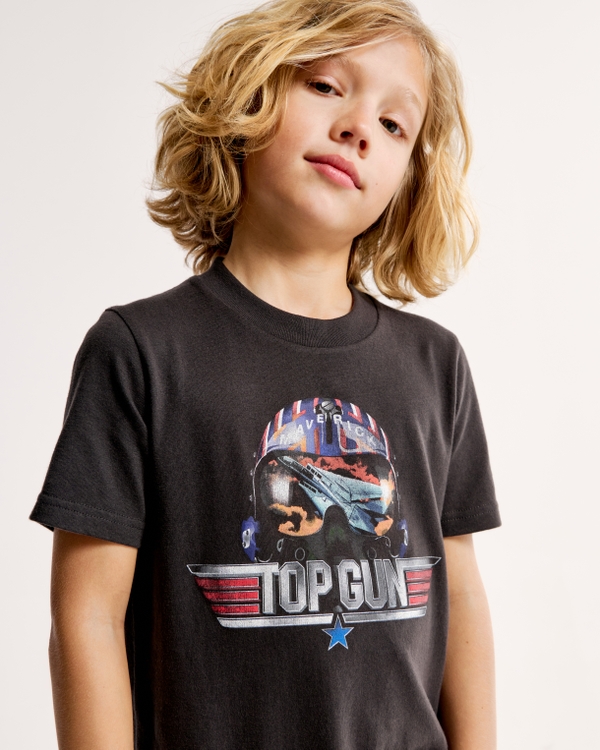 top gun graphic tee, Dark Grey