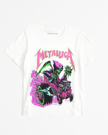 boys metallica graphic tee boys tops Abercrombie