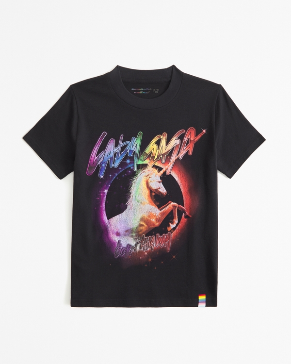 t-shirt graphique lady gaga collection pride kids, Dark Grey