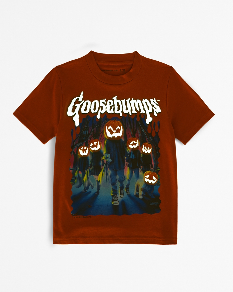 boys goosebumps glow-in-the-dark graphic tee | boys clearance