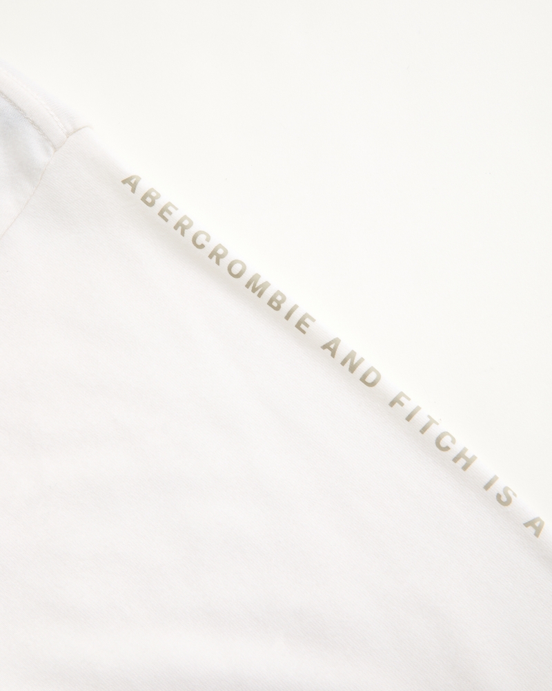 long-sleeve print logo tee