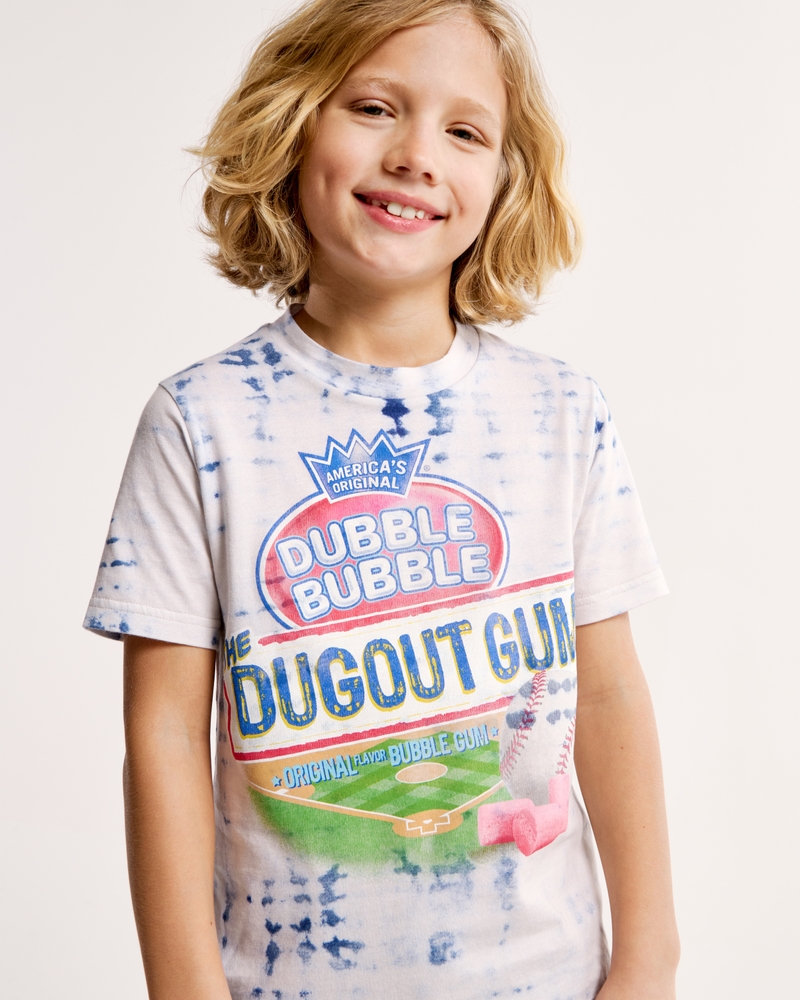 tie-dye dubble bubble graphic tee