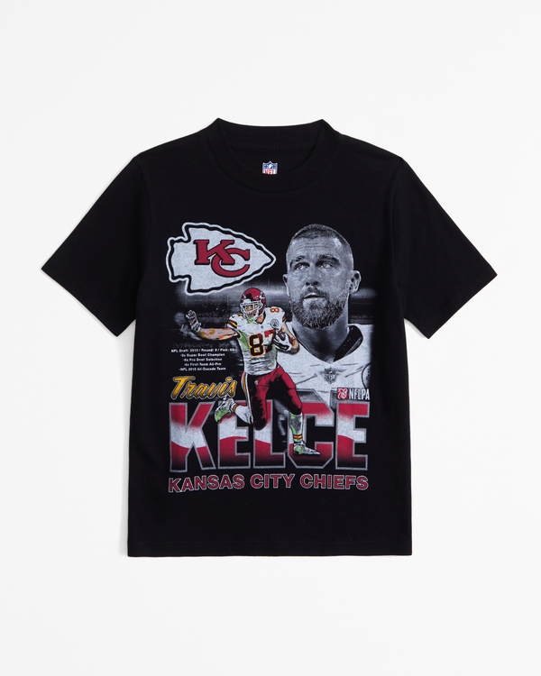 travis kelce graphic tee, Black