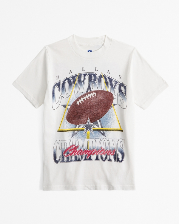 dallas cowboys graphic tee, Cream - Cowboys view 1