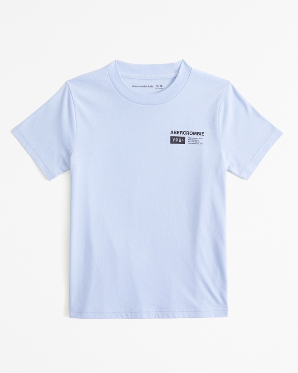 ypb active graphic logo tee, Light Blue