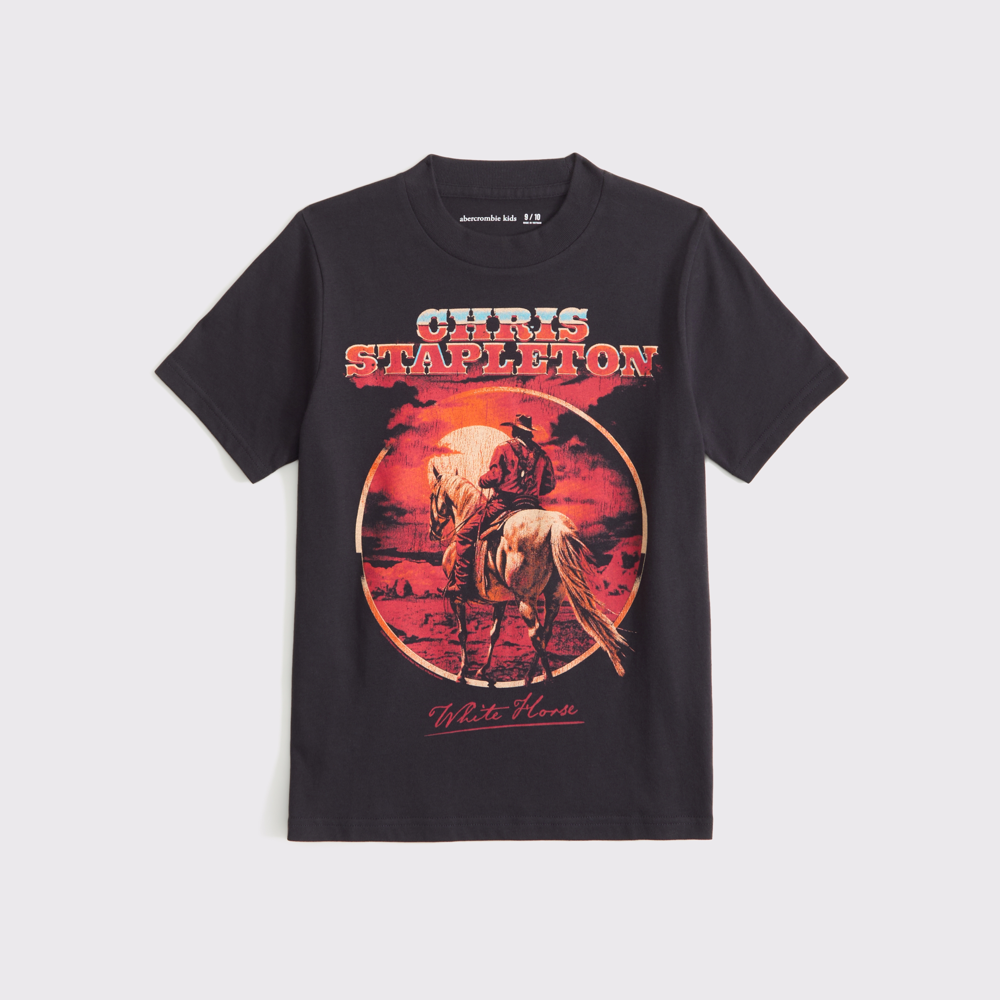 Abercrombie & Fitch Kids' Chris Stapleton Graphic Tee In Gray