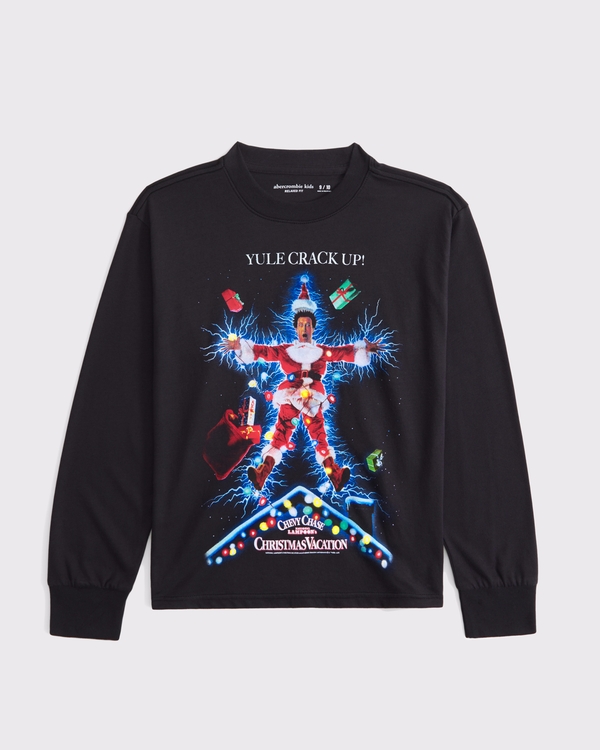 national lampoon's christmas vacation graphic tee, Dark Gray