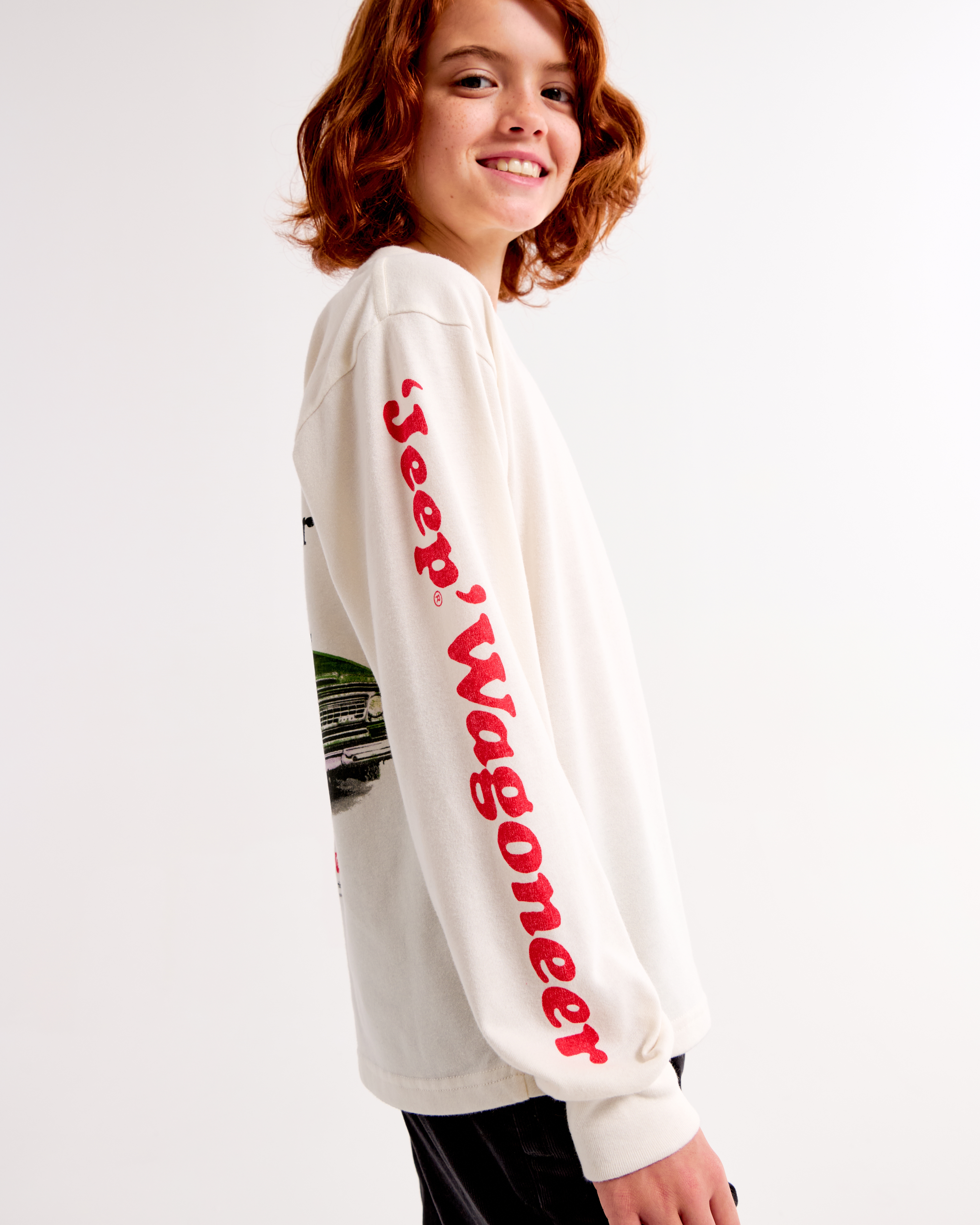 boys long-sleeve jeep wagoneer graphic tee | boys clearance
