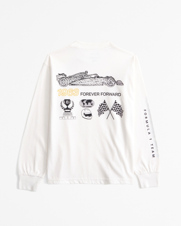 mclaren long-sleeve graphic tee, Cream