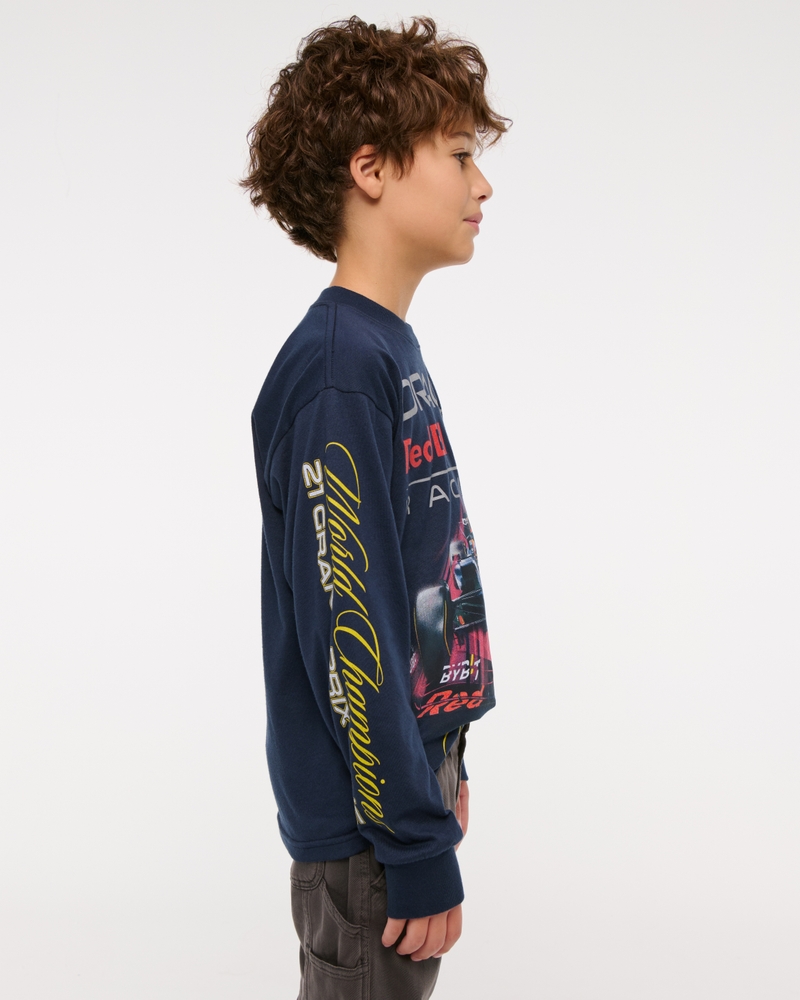 oracle red bull racing long-sleeve graphic tee