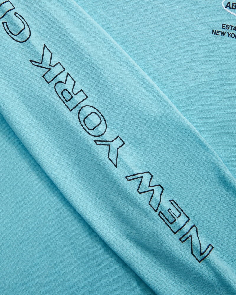 long-sleeve graphic logo tee