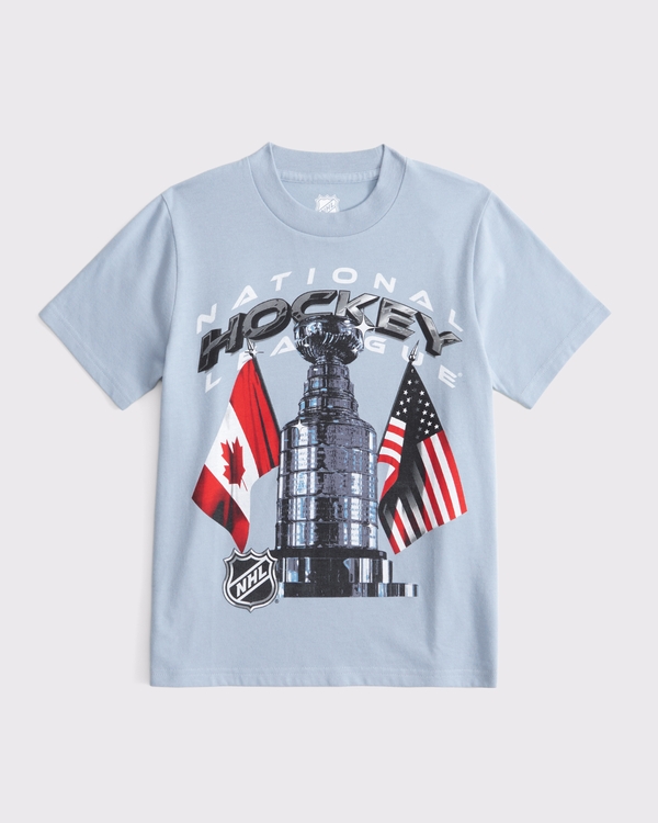 nhl graphic tee, Blue Gray view 1