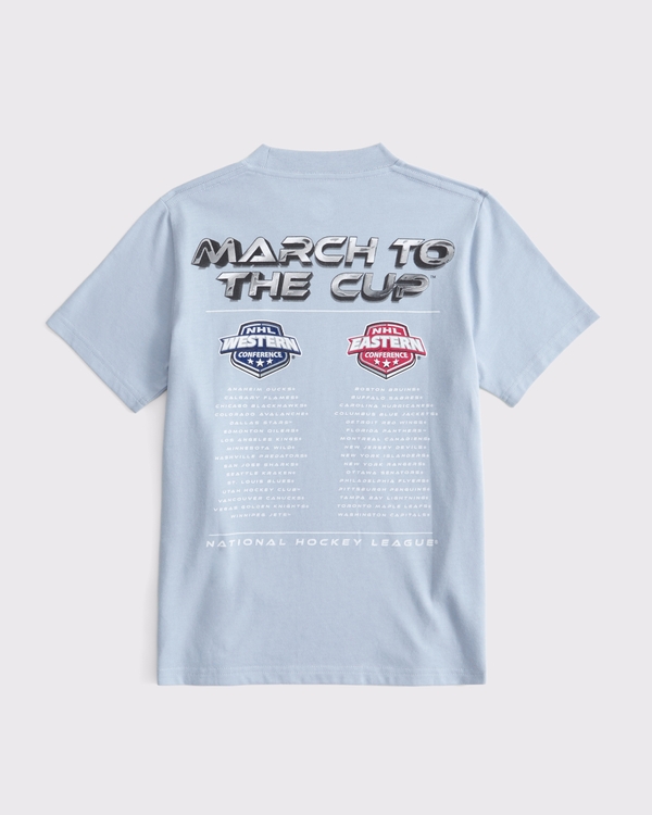 nhl graphic tee, Blue Gray view 2