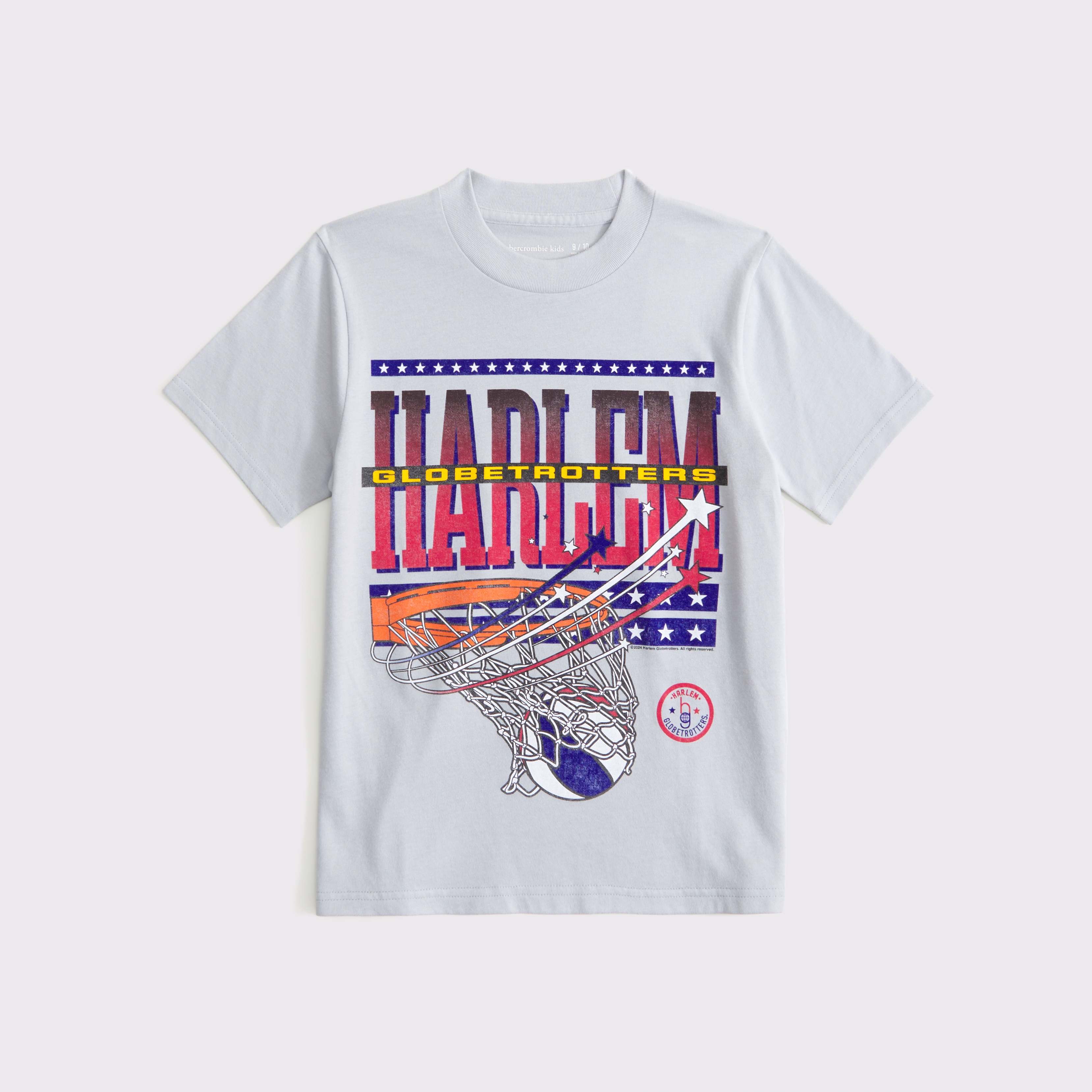 Abercrombie & Fitch Kids' Harlem Globetrotters Graphic Tee In Gray
