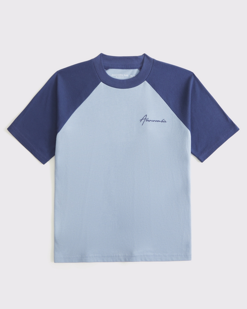 relaxed logo colorblock tee