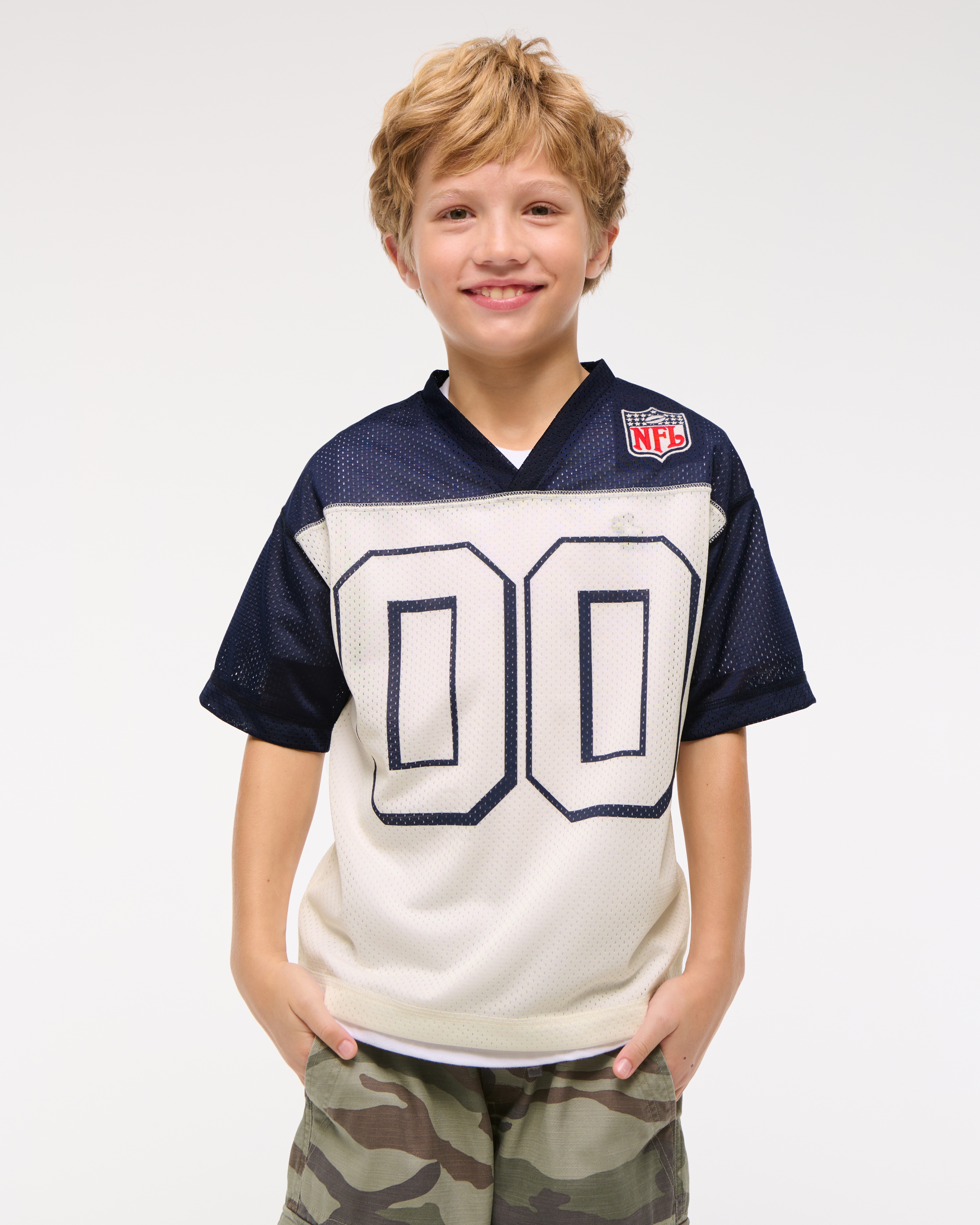 Abercrombie & Fitch Kids' Nfl Short-sleeve Fashion Top In White