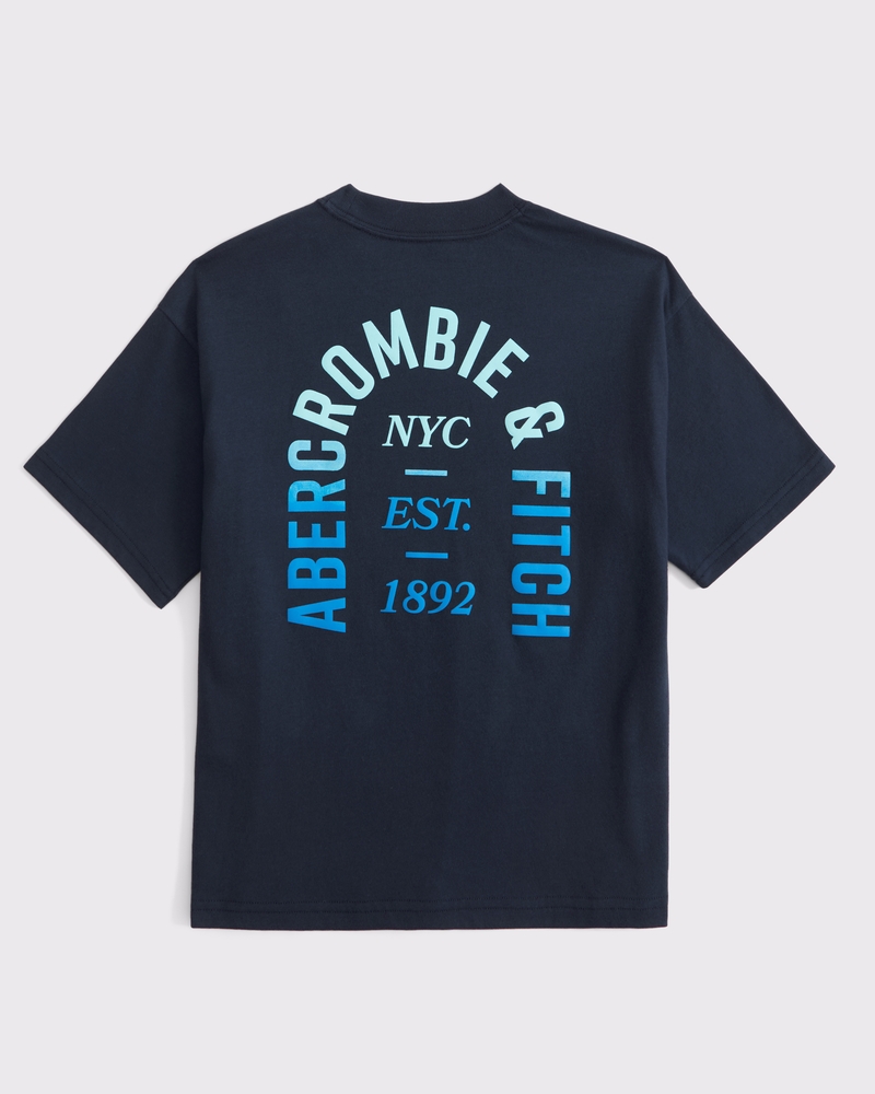 relaxed graphic logo tee