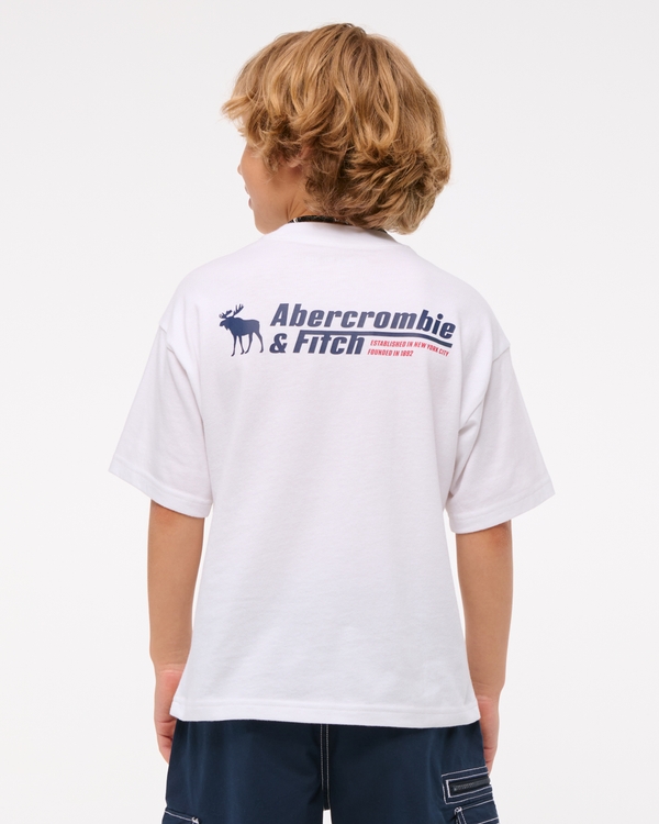 graphic logo tee, White view 1