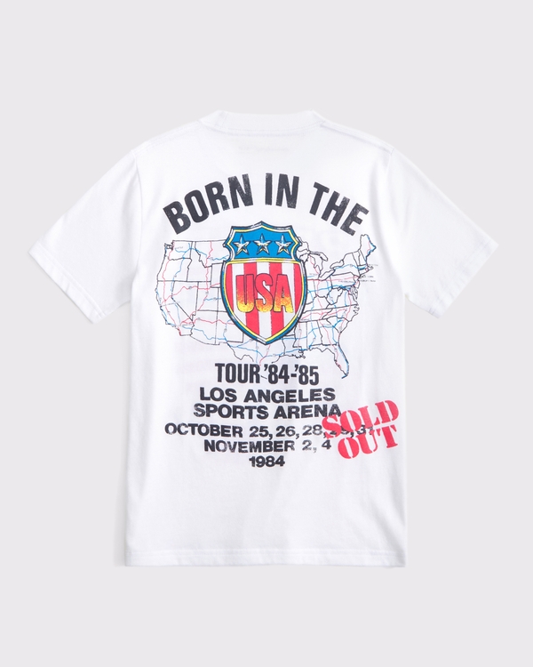 bruce springsteen graphic tee, White view 1