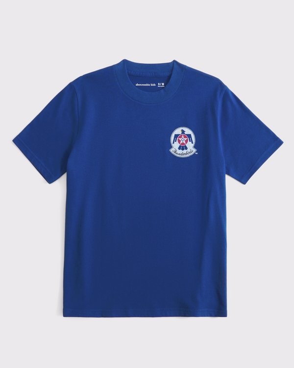 thunderbirds graphic tee, Twilight Blue view 2