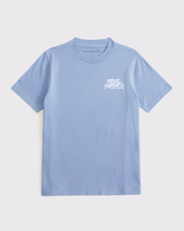 fast & furious graphic tee, Light Blue view 2