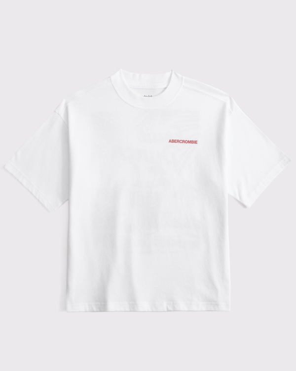 imagery graphic logo tee, White view 2