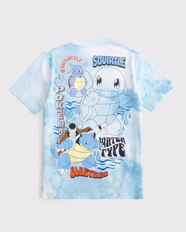 pokemon graphic tee, Light Blue Dye view 1
