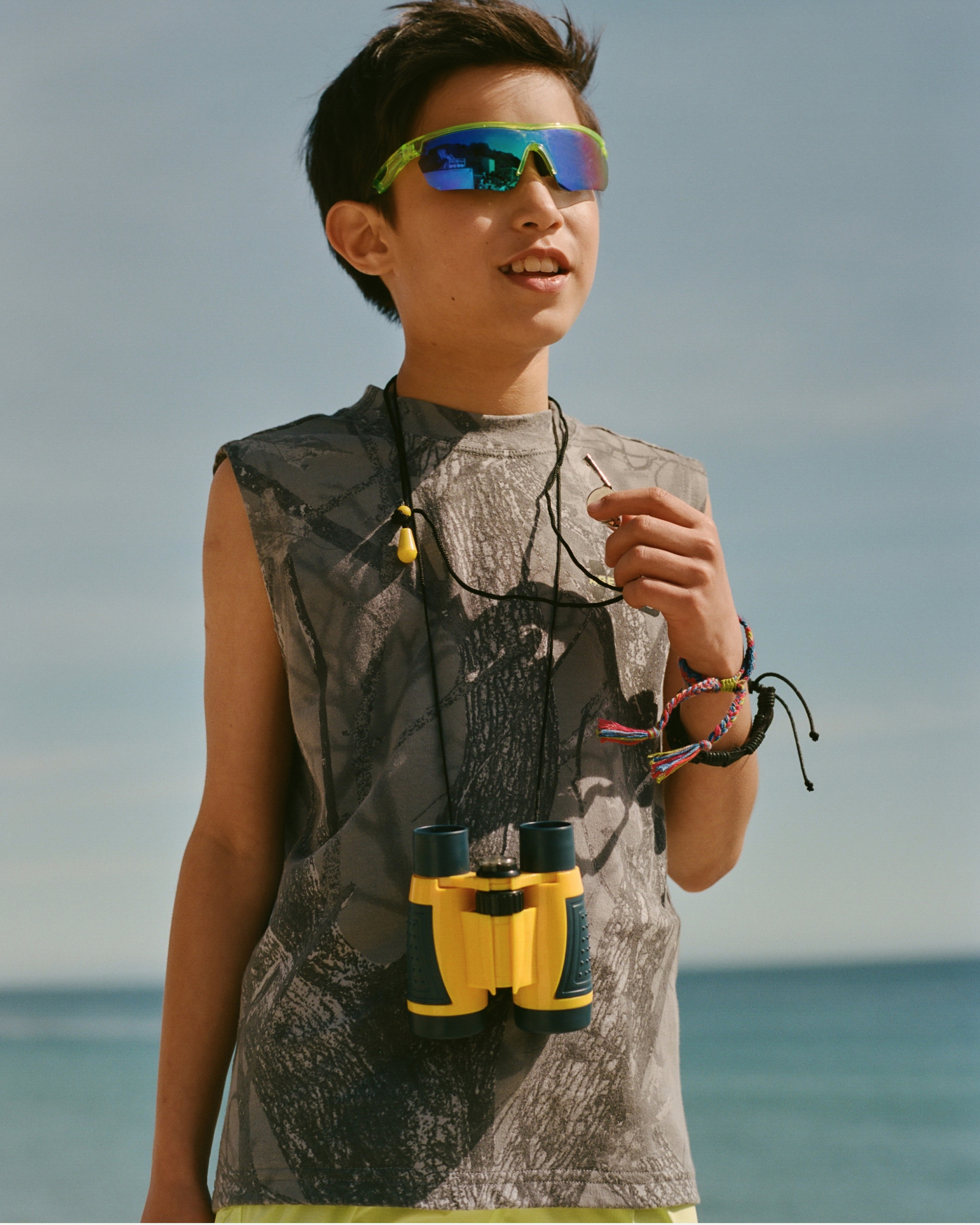 Abercrombie & Fitch Kids' Ypb All Day Cool Graphic Tank In Multi