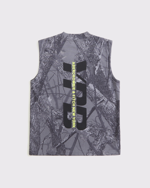 ypb all day cool graphic tank, Camo view 2